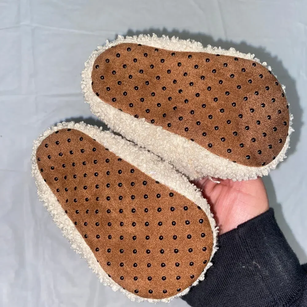 Cat & Jack Unisex Baby Bear Bootie Slipper Shoes Size 6-9 Months